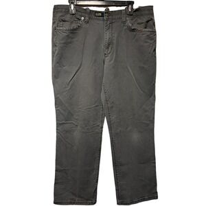 Magellan Outdoor Chino Pants Men Gray Straight Pockets Cotton 34x29